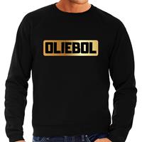 Bellatio Oliebol foute Oud en nieuw trui/ sweater zwart voor heren