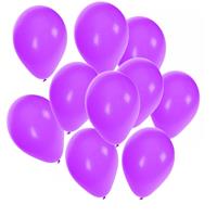 Bellatio 100x stuks Paarse party ballonnen 27 cm -