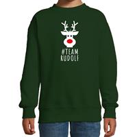 Bellatio Team Rudolf Kerstsweater / Kersttrui groen voor kinderen