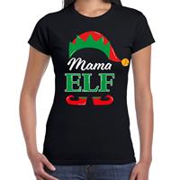 Bellatio Mama elf fout Kerst t-shirt zwart voor dames