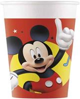 Procos bekers Mickey Mouse junior 200 ml karton rood 8 stuks