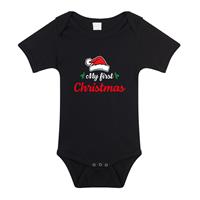 Bellatio My first Christmas Kerst romper zwart voor babys -