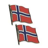 Pin broche supporters speldje vlag Noorwegen 2 cm -