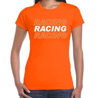Bellatio Racing supporter / race fan t-shirt oranje voor dames