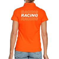 Bellatio Racing supporter / race fan polo shirt oranje voor dames