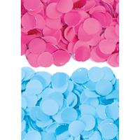 400 gram fuchsia roze en blauwe papier snippers confetti mix set feest versiering -