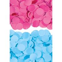 600 gram fuchsia roze en blauwe papier snippers confetti mix set feest versiering -