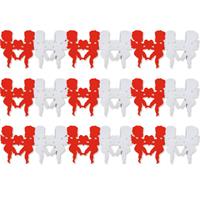Pakket van 3x stuks Cupido hartjes slingers rood/wit Valentijnsdag 300 cm -