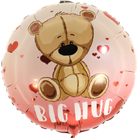 Boeketcadeau Ballon Big Hug met beertje