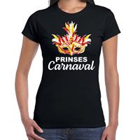 Bellatio Carnaval t-shirt prinses carnaval / Brabant zwart voor dames