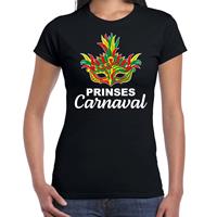 Bellatio Carnaval t-shirt prinses carnaval / Limburg zwart voor dames
