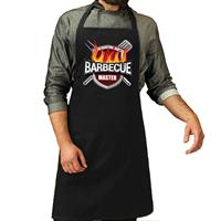 Bellatio Barbecue master bbq schort / keukenschort zwart heren -
