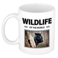 Bellatio Zwarte panter mok met dieren foto wildlife of the world -