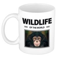 Bellatio Decorations Aap / Chimpansee mok met dieren foto wildlife of the world -