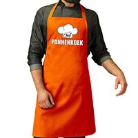 Bellatio Chef pannenkoek schort / keukenschort oranje heren - Koningsdag/ Nederland/ EK/ WK -