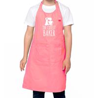 Bellatio Decorations The cutest baker keukenschort/ kinder bakschort roze voor jongens