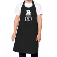 Bellatio The cutest baker keukenschort/ kinder bakschort zwart voor jongens