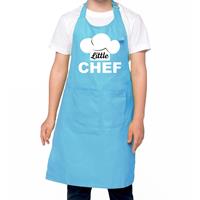 Bellatio Little chef Keukenschort kinderen/ kinder schort blauw voor jongens