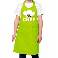 Bellatio Decorations Little chef Keukenschort kinderen/ kinder schort groen voor jongens