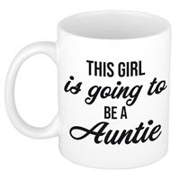 Bellatio This girl is going to be auntie kado mok / beker wit - cadeau tante -