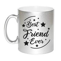 Bellatio Zilveren Best Friend Ever cadeau koffiemok / theebeker 330 ml -