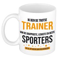 Bellatio Trotse trainer sporters cadeau koffiemok / theebeker 300 ml -