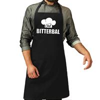 Bellatio Chef bitterbal schort / keukenschort zwart heren -