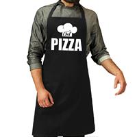 Bellatio Chef pizza schort / keukenschort zwart heren -