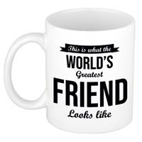 Bellatio Worlds Greatest Friend cadeau koffiemok / theebeker 300 ml -