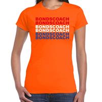 Bellatio Bondscoach supporter t-shirt oranje voor dames