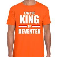 Bellatio I am the King of Deventer Koningsdag t-shirt oranje voor heren