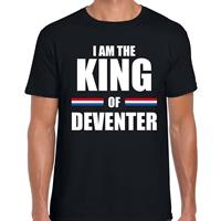 Bellatio I am the King of Deventer Koningsdag t-shirt zwart voor heren