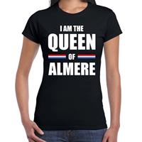 Bellatio I am the Queen of Almere Koningsdag t-shirt zwart voor dames