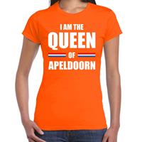 Bellatio I am the Queen of Apeldoorn Koningsdag t-shirt oranje voor dames