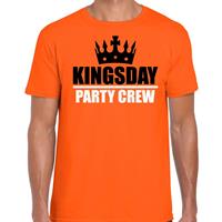Bellatio Kingsday party crew t-shirt oranje voor heren