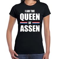 Bellatio I am the Queen of Assen Koningsdag t-shirt zwart voor dames