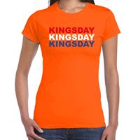 Bellatio Kingsday t-shirt oranje voor dames