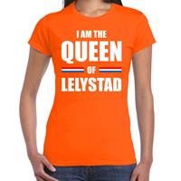 Bellatio I am the Queen of Lelystad Koningsdag t-shirt oranje voor dames