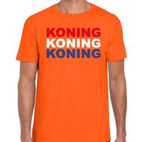 Bellatio Koning t-shirt oranje voor heren
