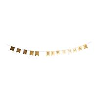 Xenos Guirlande happy birthday - goud