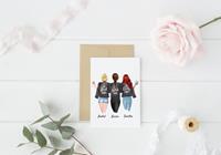 MyHappyMoments Beste Freundinnen - Personalisierter Kunstdruck (Poster, Leinwand)