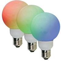 Velleman ledlamp RGB E27 230V 1W 3-18 lm 6 cm 20 stuks