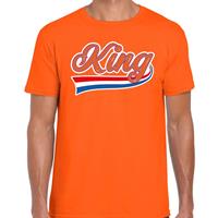 Bellatio King met sierlijke wimpel t-shirt oranje voor heren