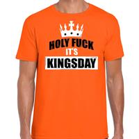 Bellatio Holy fuck its Kingsday t-shirt oranje voor heren