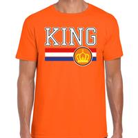 Bellatio King t-shirt oranje voor heren