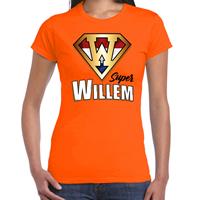 Bellatio Super Willem t-shirt oranje voor dames