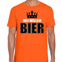 Bellatio Wij Willem bier t-shirt oranje voor heren