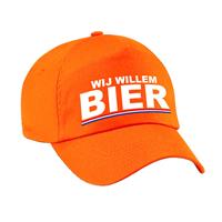 Bellatio Decorations Wij Willem BIER supporter pet / cap oranje voor Koningsdag/ EK/ WK -