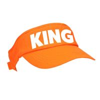 Bellatio Decorations Oranje King zonneklep met Nederlandse vlag voor Koningsdag/ EK/ WK -