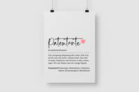 MyHappyMoments Patentante Definition - Personalisiertes Poster